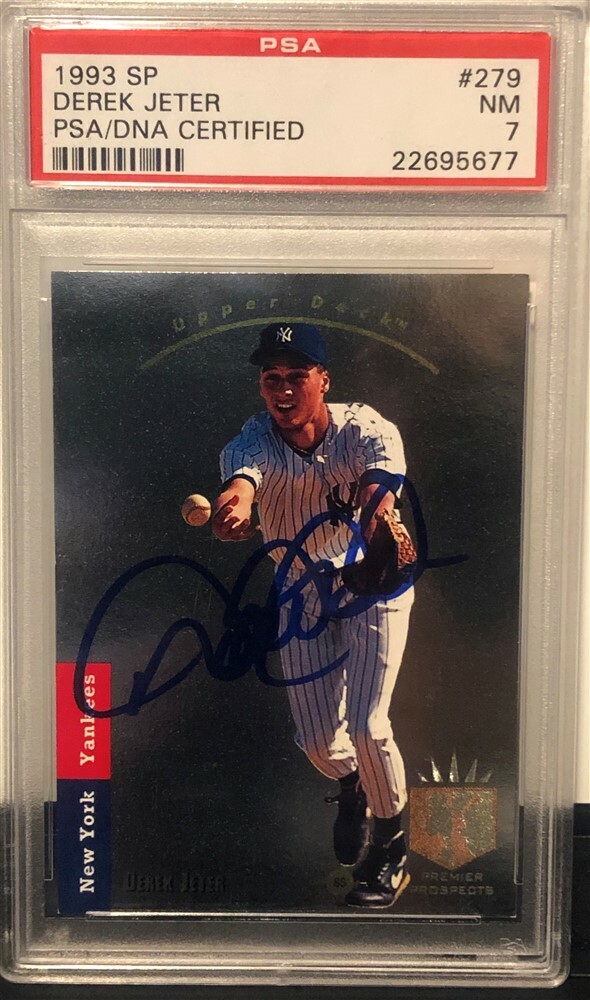 1993 Sp Derek Jeter auto PSA/DNA certified autograph PSA 7