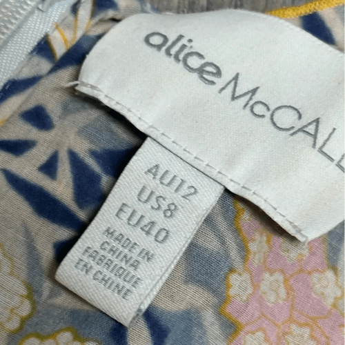 Alice McCall women’s Choose Me floral ruffled romper with pockets size 8 - Picture 8 of 9
