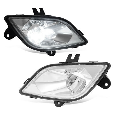 For 2018-2024 Freightliner Cascadia Pair LED Fog Lights Driving Lamps Chrome