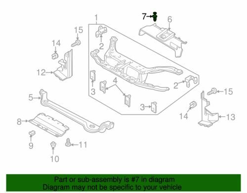 Clip de cubierta de parachoques delantero para Ford Fiesta 2011-2018 (N/P YS4Z-16K262-AA)