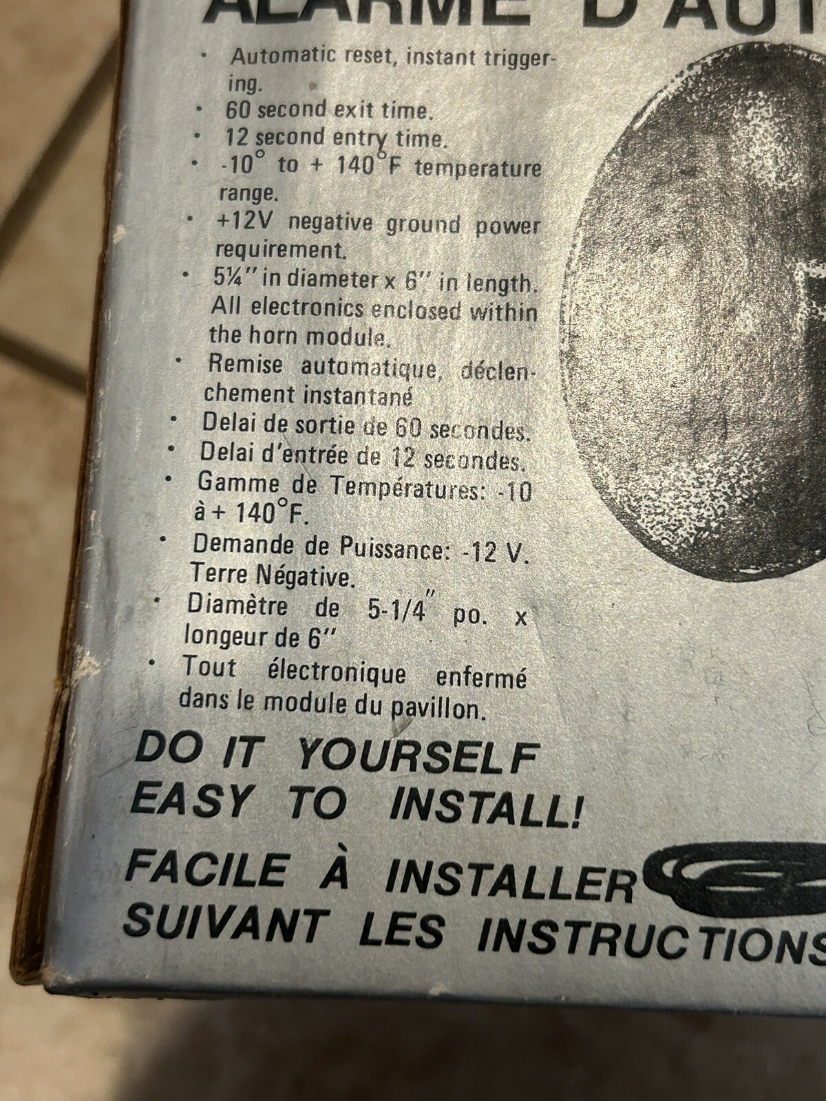 Vintage Car Alarm Magnadyne Al 200 Old School 1980s COMPLETE NOS w Box w Manuals