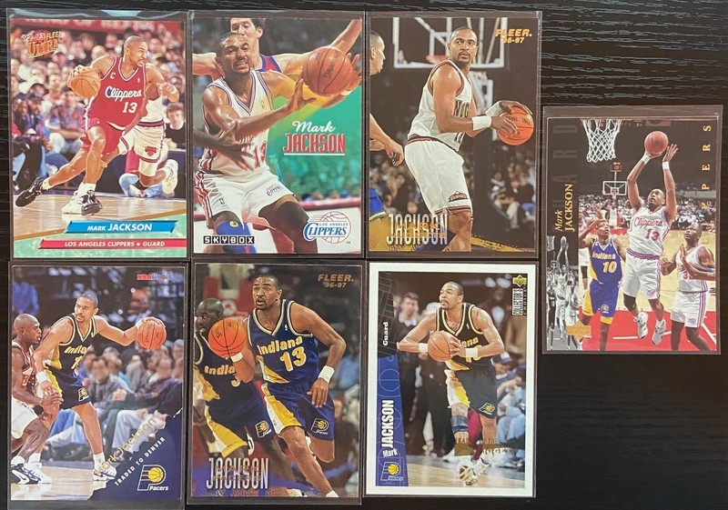 MARK JACKSON -**Lot of 7 All Different** - Pacers  - Clippers