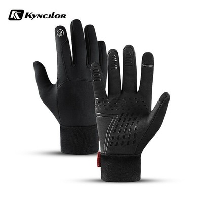 Winter Gloves Full Finger Cycling Motorcycle Gloves Waterproof Touch Fleece