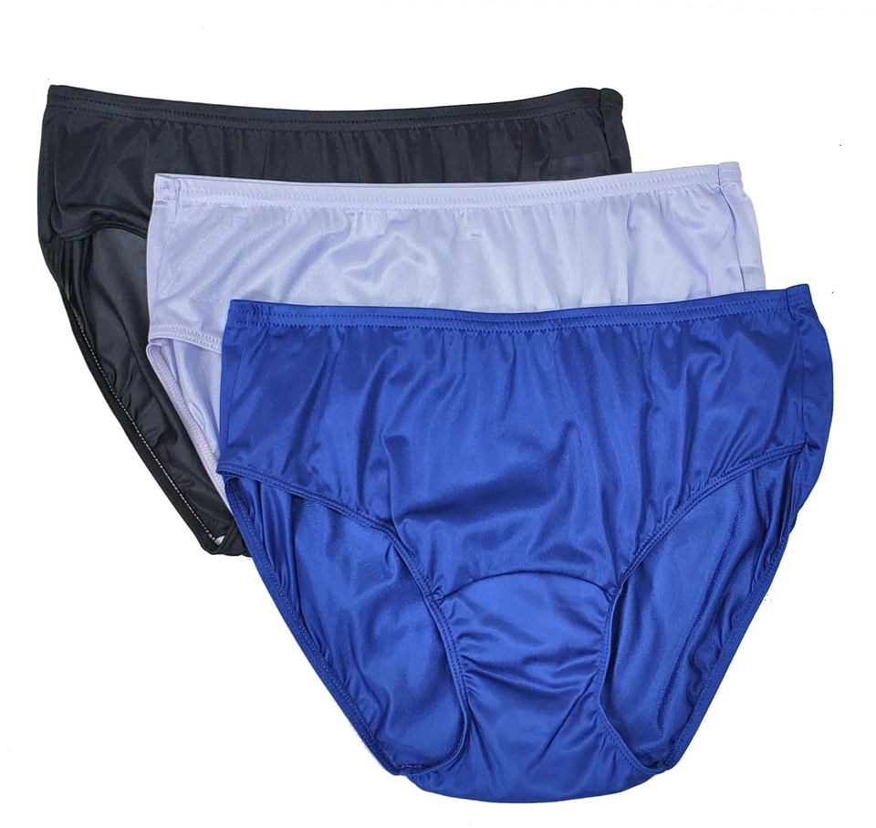 Shadowline Panty Women's Underwear Hipster Nylon No Ride Full Seat 3 ...