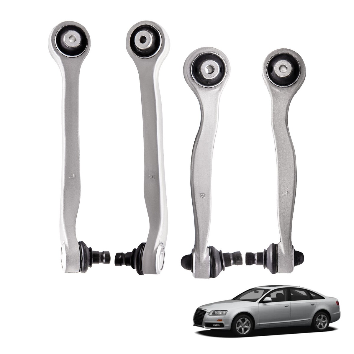 4x Querlenker Satz Vorderachse Links Rechts Unten Für Audi A6 4F C6 2.0-4.2L