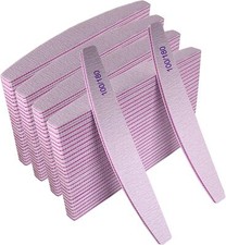 100Pcs Nail Files 100/180 Grit Double Sided Sanding Buffer Manicure Acrylic File