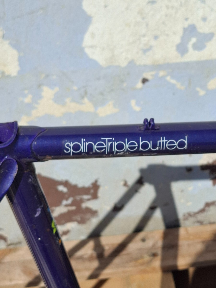 Cadre Vélo Rétro Miyata 414 - Acier, Taille 57cm TT / 58cm ST, Pour Route, Couleur Violet
