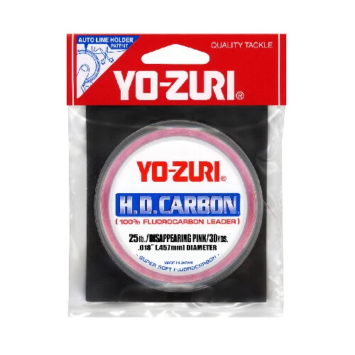 Yo-Zuri HD Carbon 100% Fluorocarbon Leader (4-300lb, 30yd, Disappearing Pink) - Picture 1 of 1