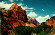 Zion National Park UT First Patriarch Postcard Unused (28347)