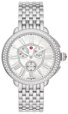 Michele Serein Chronograph Diamonds Stainless Steel Womens Watch MWW21A000068