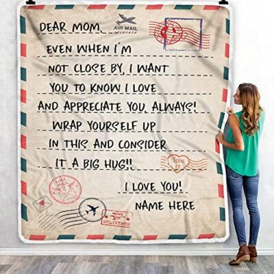 I Love You Mail Letter To Mom Blanket For Mother'sDay Happy Mother's Day Blanket