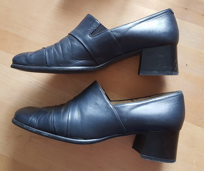 * Roberto Santi Damenschuhe Schwarz Gr. 40 Echtleder