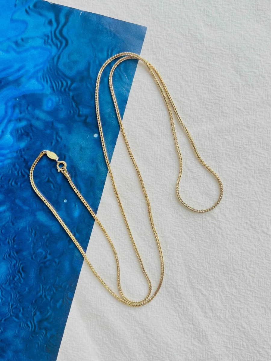Christian Dior GROSSE Vintage Versatile Plain Trace Chain Gold