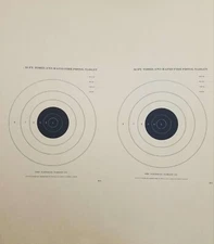 (25 PACK) B-3/2 Official 50 Ft Timed & Rapid Fire Target, 21" x 24" Color Choice