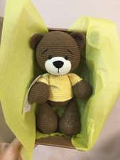 Peluche ours en peluche jouet fait main bébé ours peluche premier jouet bébé ...