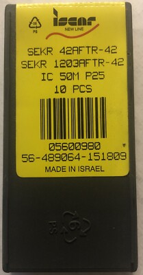 Iscar SEKR 42AFTR-42 New Inserts IC 50 10pcs Full Box 5600980