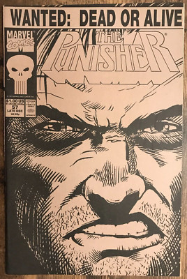 絵画 PUNISHER The Punisher #57 Baron Frank Castle Jim Lee Wanted Poster Variant