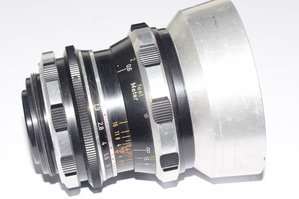 レンズ(単焦点) Rodenstock-Heligon 1:1.9/50 Rodenstock Heligon 1:1.9 f=50mm Nr3857049 Lens w/Shade Hood