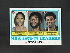 1973 Topps NBA Scoring Leaders #153 ~ Kareem Abdul Jabbar ~~ Sharp NM Card