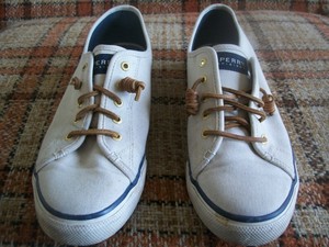 sperry women's canvas boat shoes