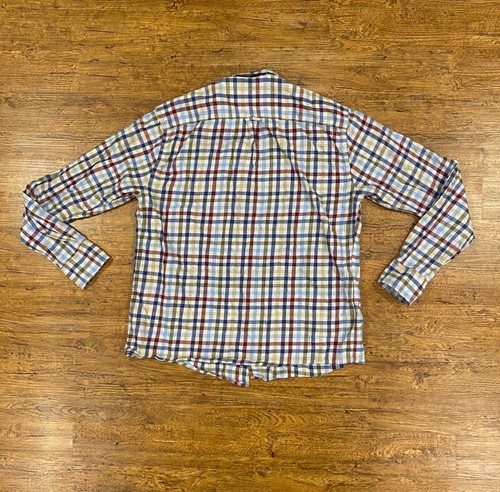Peter Millar Gray Multicolor Sutton Cotton Sport Button Down Shirt Men's Size L - Picture 3 of 11