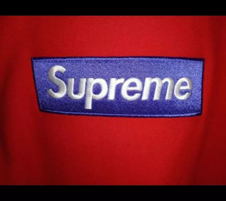 Supreme box logo top red and purple