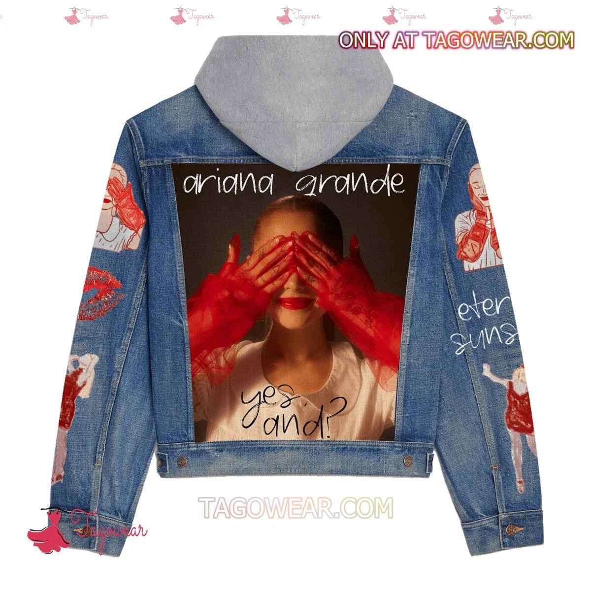 Ariana Yes And Hooded Denim Jacket