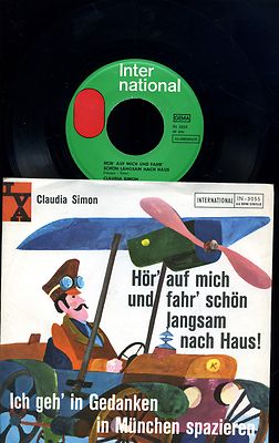 Claudia Simon -- Hör auf mich und fahr schön langsam nach Hause- 3055 -Single -