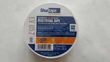 Shurtape 200783 EV 057 UL Listed White Electrical Tape, 3/4in x 66ft