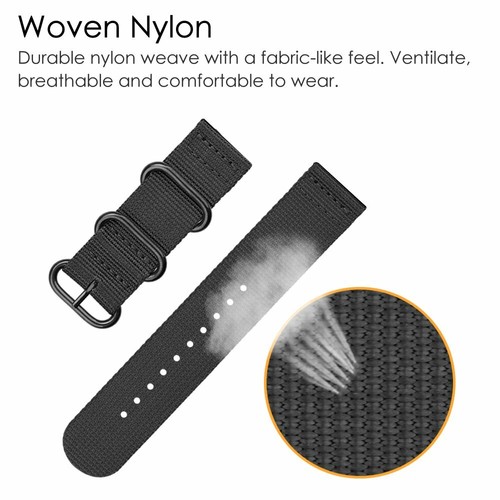 Soft Woven Nylon Watch Band Sport Strap For Samsung Galaxy Watch 7 6 5 40mm 44mm - Picture 6 of 20