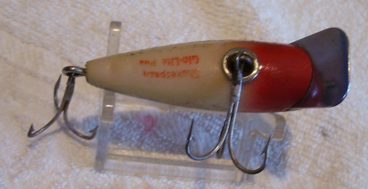 LEURRE DE PÊCHE vintage Shakespeare Glo- Lite Pup 2,5