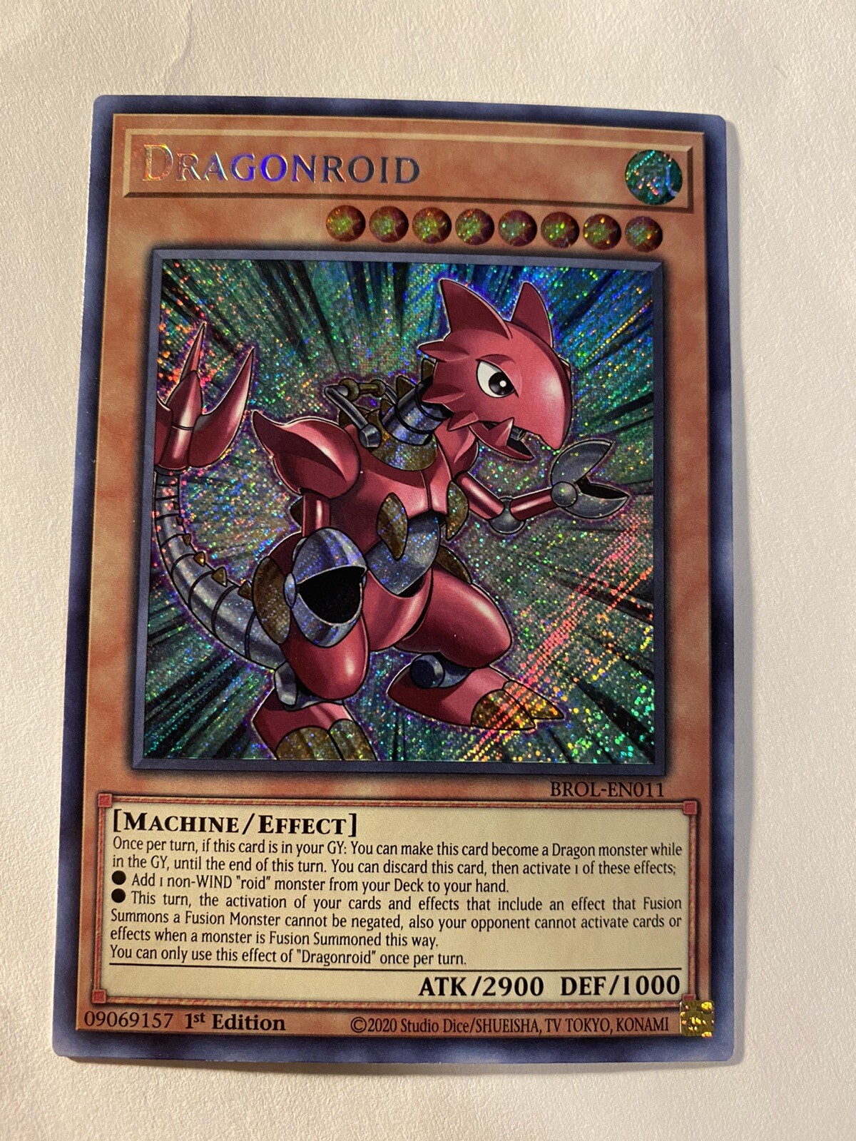 YuGiOh Dragonroid - BROL-EN011 - Secret Rare - 1st Edition Near Mint | eBay