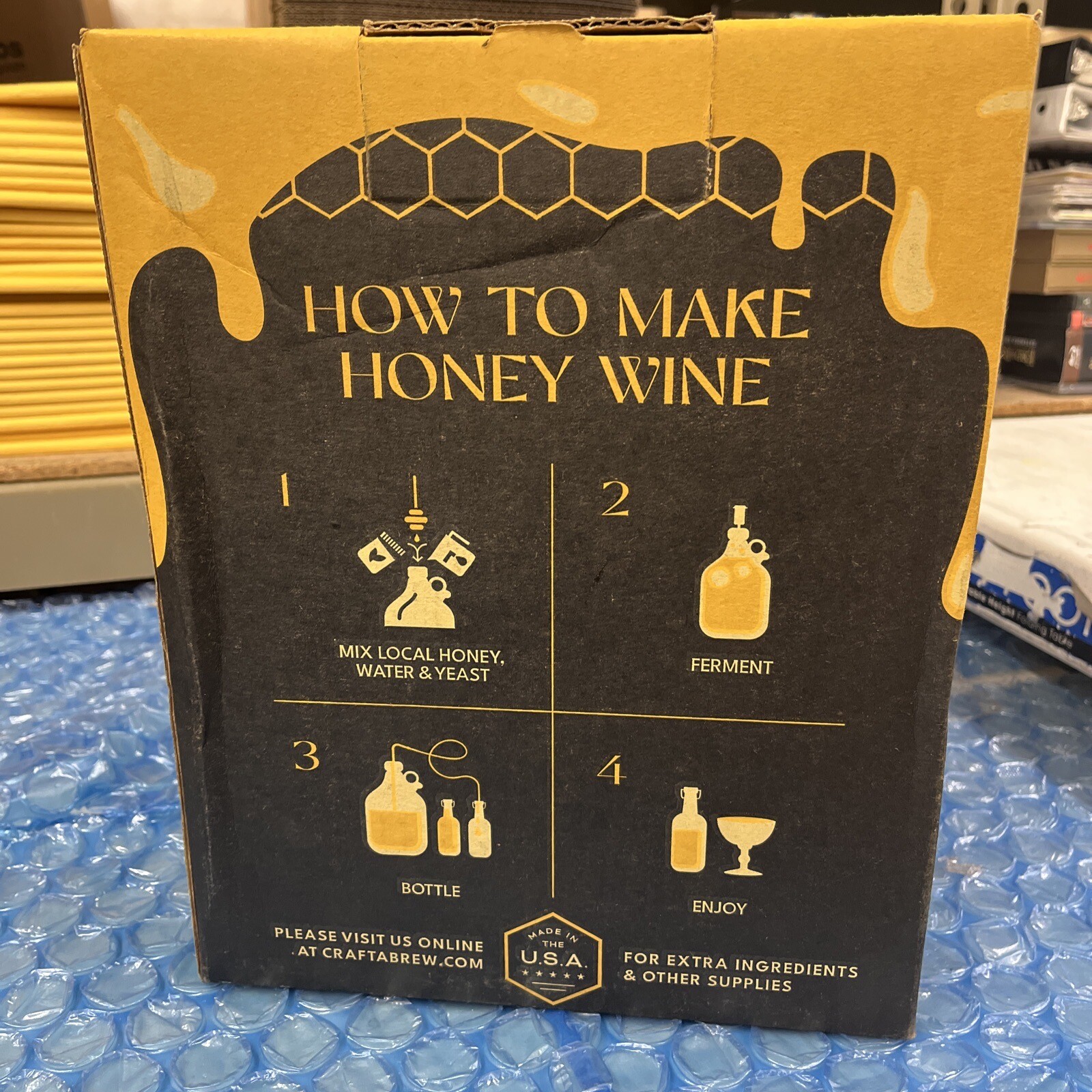 Craft A Brew Mead Making Kit DIY Mead Kit for 1 Gallon Yield Mead at