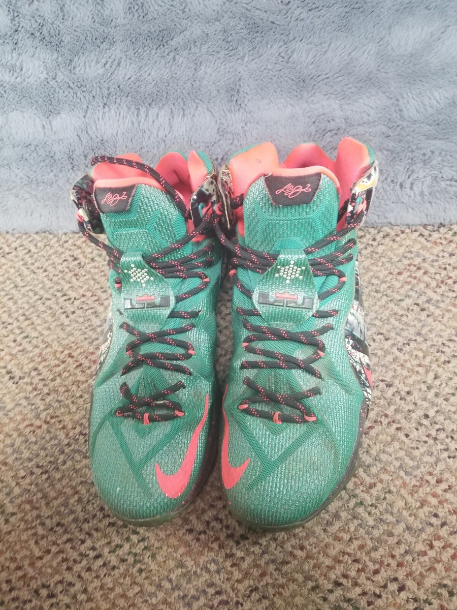 Size 12 - Nike LeBron 12 Xmas Akron Birch for sale online | eBay