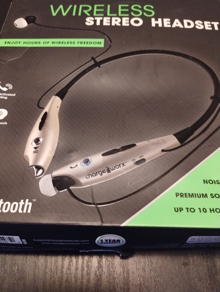 New* Chargeworx Bluetooth Wireless Stereo Headset