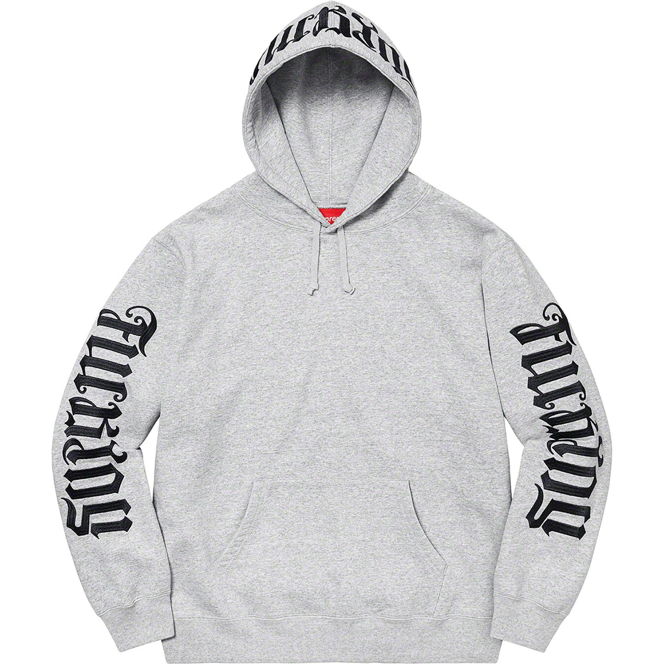 Sweat à capuche Supreme Ambigram gris bruyère taille M 2022 printemps été