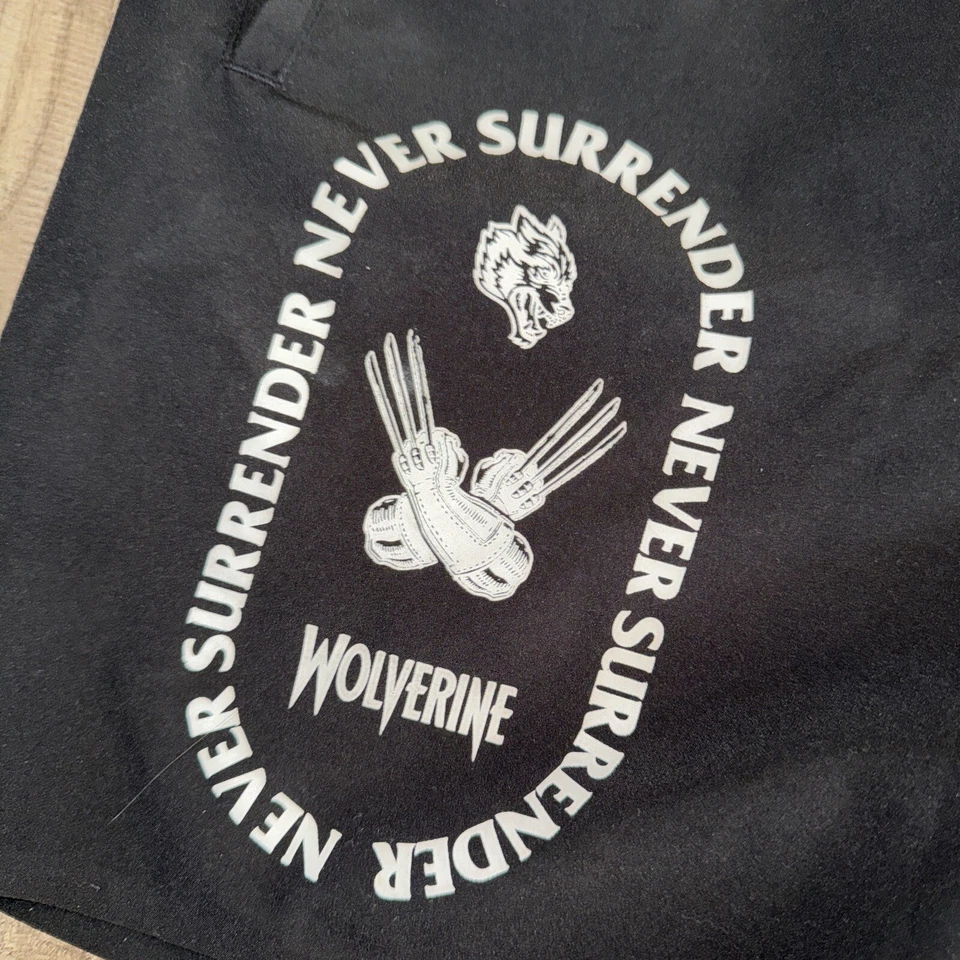 Pantalones Cortos Darc Sport Wolverine Negros Talla 26 Cintura Marvel Foto 2 de 4