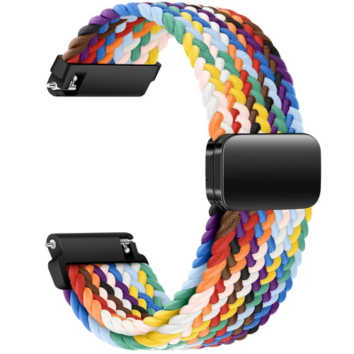 Correa de reloj de pulsera magnética de nailon trenzado de 18 mm 20 mm 22 mm correa de liberación rápida - Imagen 168 de 169