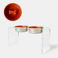 Tall Double Feeder with Slow Feed Bowls  Options