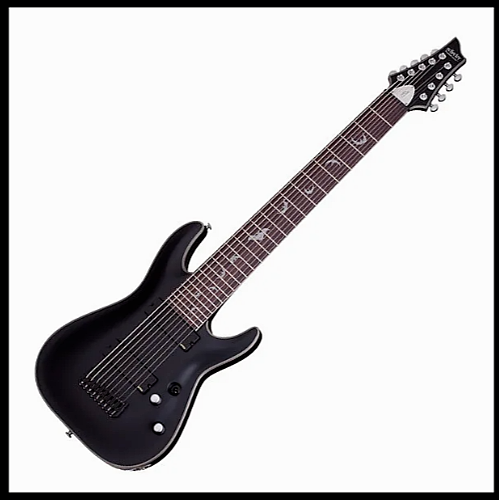 Schecter Damien Platinum-9 String Electric Guitar - Satin Black
