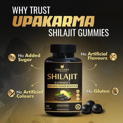 Male Performance Rock Hard Play Time Get Hard Fast Acting 30 shilajit gummies