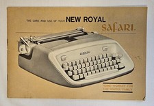 1964 Royal Safari Portable Typewriter Instruction Manual Antique Vtg Original thumbnail