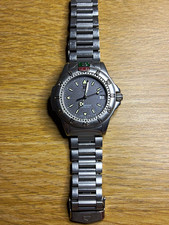 TAG Heuer 4000 Professional WF1111-K0 38mm Full Set Box Papers Grey Dial Quartz