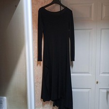 USED YS WOOL ASYMMETRICAL LONG DRESS SALE GOOD