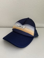 Quiksilver Hat Cap Snap Back Youth 53 Cm Orange Stripe Trucker Skate Surf