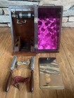 Antique ELECTROTHERAPY MACHINE "QUACK" MEDICAL DEVICE Wood Box — photo 3