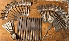 Vintage 1847 Rogers Bros SilverPlate Flatware Set 53 Piece- 1926 ARGOSY Pattern