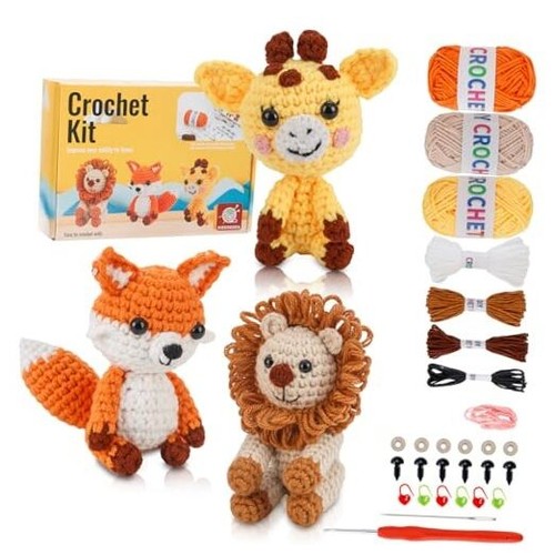Crochet Kit for Beginners Crochet Animal Kit Crafts for Adults with Step GT-5