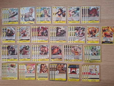 One Piece GCC TCG Lot pro Full Deck Ruffy Yellow Sky Island op15 NM ENG
