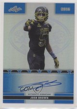2016 Leaf US Army All-American Bowl Blue Prismatic 26/50 Josh Brown #61 Auto 0a2